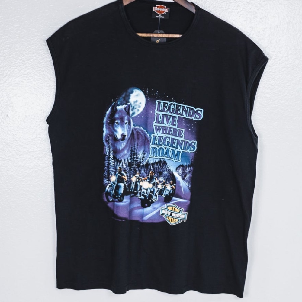 Vintage 90s Harley Davidson sleeveless t-shirt